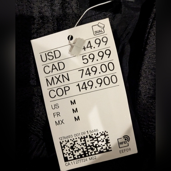 NWT Black Cargo Pants H&M Regular Fit  Mens Size medium - Picture 6 of 15